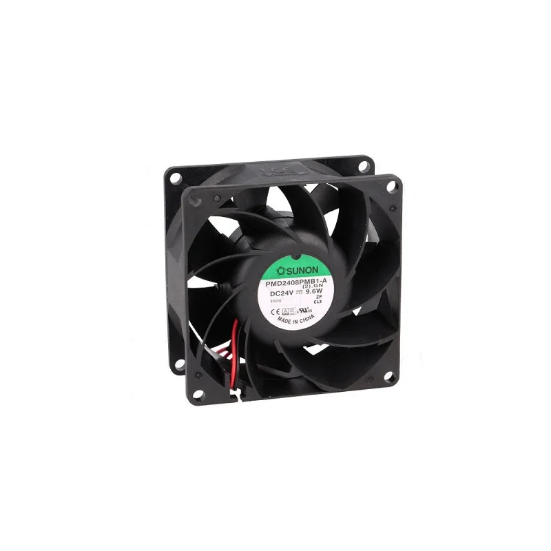 VENTILATEUR DC AXIAL 24VDC 9.6W 80x80x38MM 143m3/h 55,2dBA 24AWG SUNON Dernière Chance