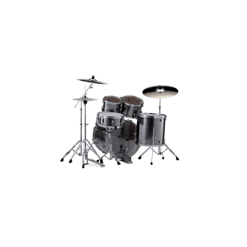 Meilleur Prix BATTERIE ACCOUSTIQUE ROCK 22" 5 FUTS SMOKEY CHROME PEARL