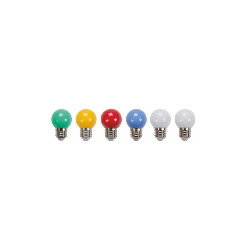 JEU DE 10 AMPOULES LED MULTICOLORES E27 POUR GUIRLANDES Bon Plan