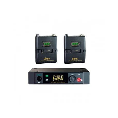 Satisfait Ou Remboursé KIT DOUBLE HF RECEPTEUR EMETTEUR DE POCHE MI PRO