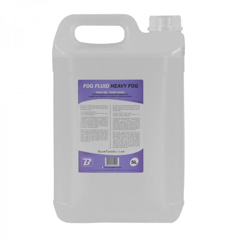 LIQUIDE POUR MACHINE A FUMEE LOURDE 5 LITRES BOOMTONE DJ Quantité Limitée