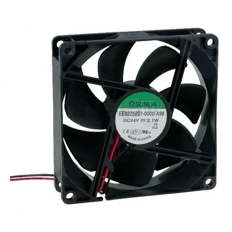 VENTILATEUR 24Vcc 60mA 2.1W 92X92X25mm 87.5m3/h 34dB 3000RPM (120180) Meilleur Choix