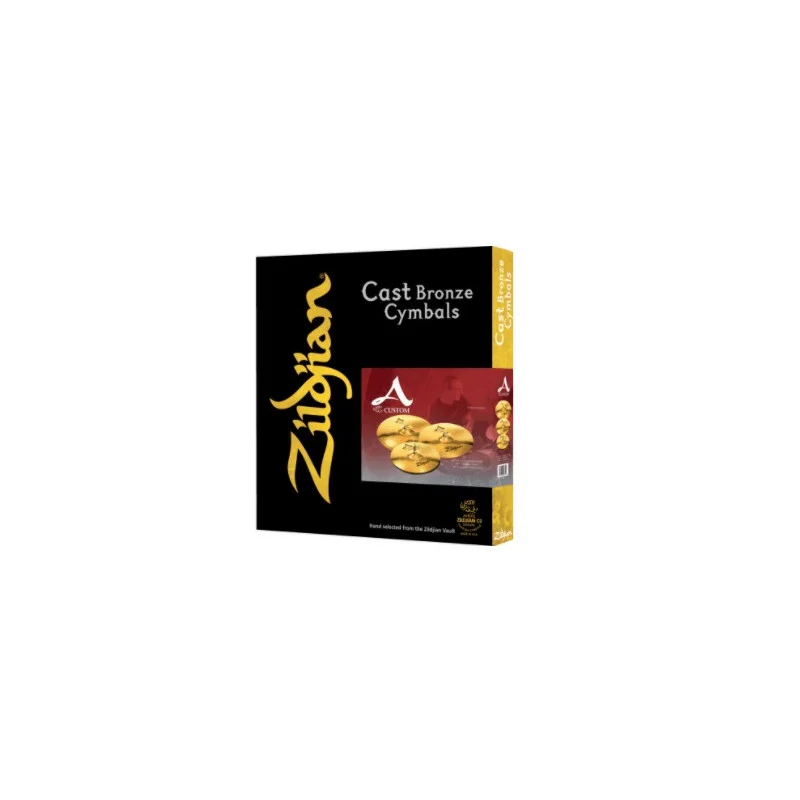 PACK CYMBALES A CUSTOM 14"-16"-20‘‘ + 18" GRATUITE ZILDJIAN Top Vente