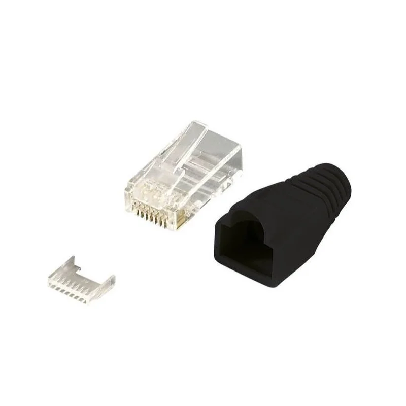 10 FICHES RJ45 MALE CAT6 AVEC PROTECTION NON BLINDES Remise