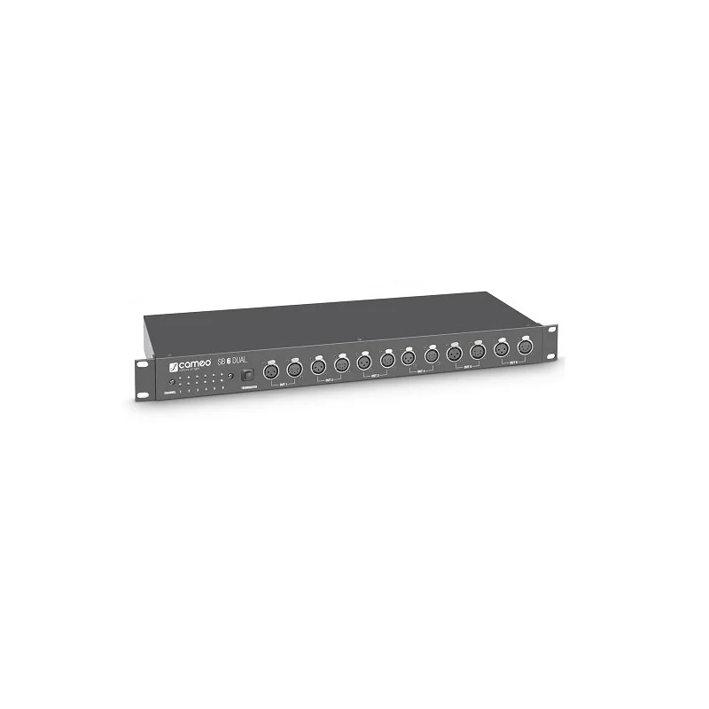 SPLITTER/BOOSTER DMX 6 CANAUX XLR 3 POINTS ET XLR 5 POINTS CAMEO Dernière Chance