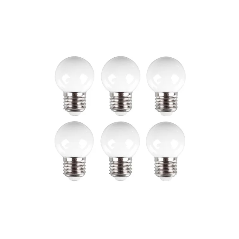 Dernier Modèle JEU DE 10 AMPOULES LED BLANC CHAUD E27 POUR GUIRLANDES