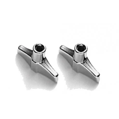 Meilleur Prix 2 ECROUS PAPILLION M8 + RONDELLES POUR PIED DE CYMBALE PEARL