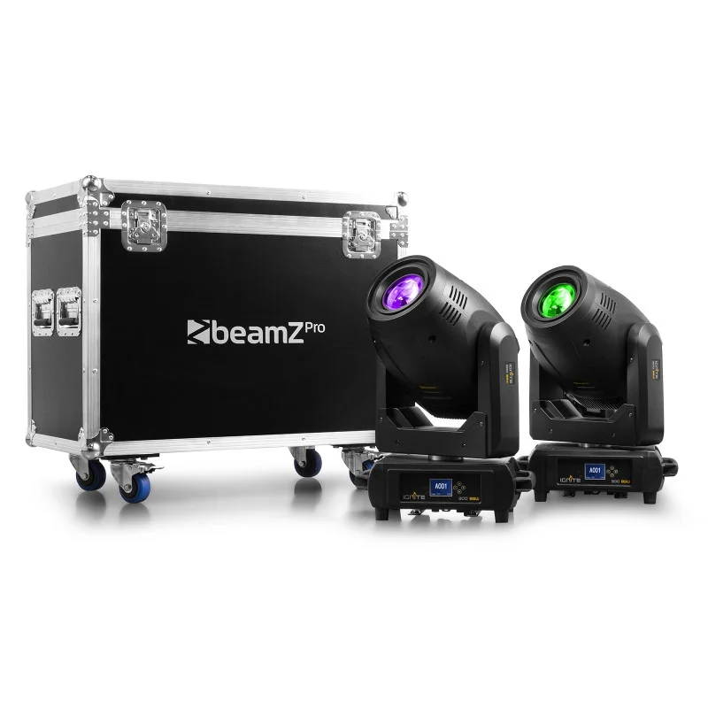 Expédition Rapide IGNITE300LED 2 LYRES LED BEAM/SPOT/WASH AVEC FLIGHT CASE BEAM Z