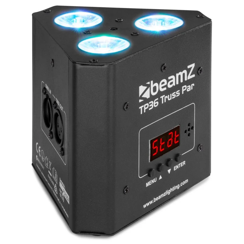 PAR À LED, POUR STRUCTURE, 3 X 4 W, 4-EN-1 RGB-UV BEAM Z Affaire À Saisir