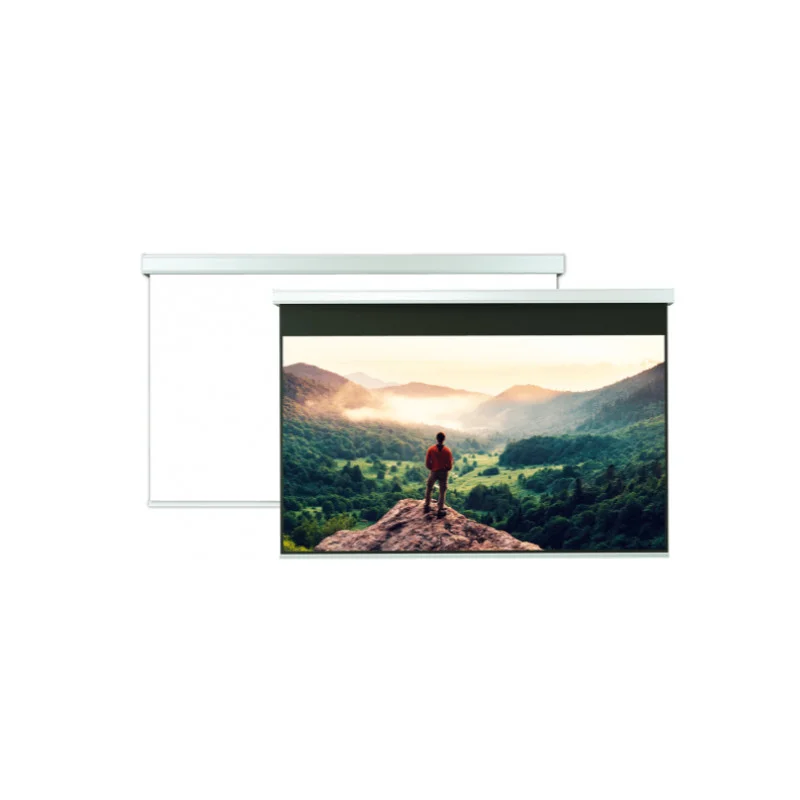 ECRAN MOTORISE 16 10 500X313 Blanc Mat Achetez Aujourd'hui