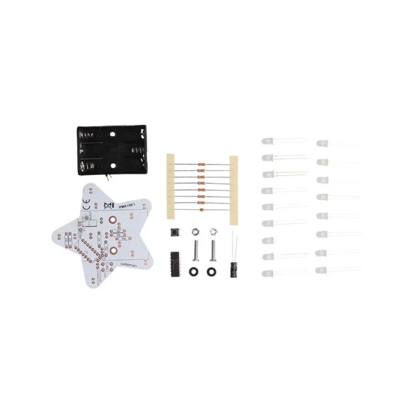 Offre Du Jour KIT BOULE ETOILE LUMIERE BLANCHE 14 EFFETS LED WHADDA