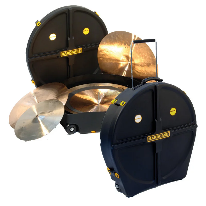 Authentique ETUI HARDCASE 12 CYMBALES 24" AVEC ROUES