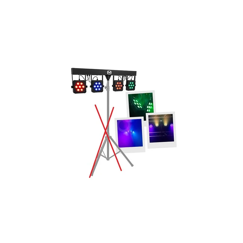 BARRE LUMIERE LED 4 PROJECTEURS RGBW MAC MAH Promotion