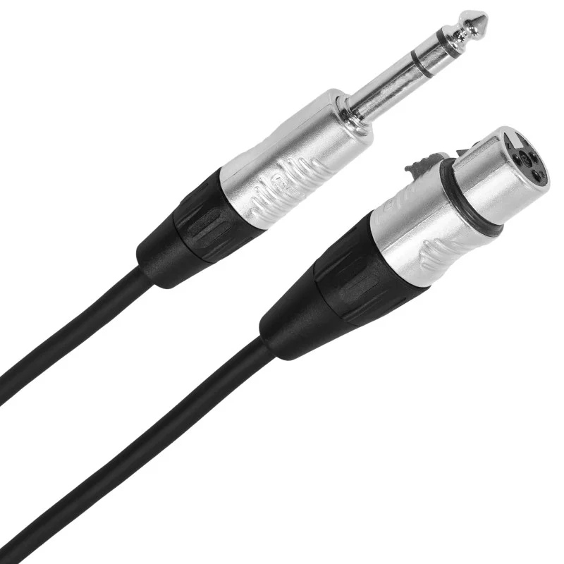 Certifié Câble Xlr femelle Jack 6.35 Balanced 3m Touring Plugger