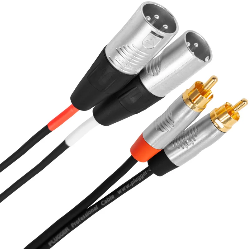 Câble bretelle RCA/XLR 3m Touring Plugger Usine Directe