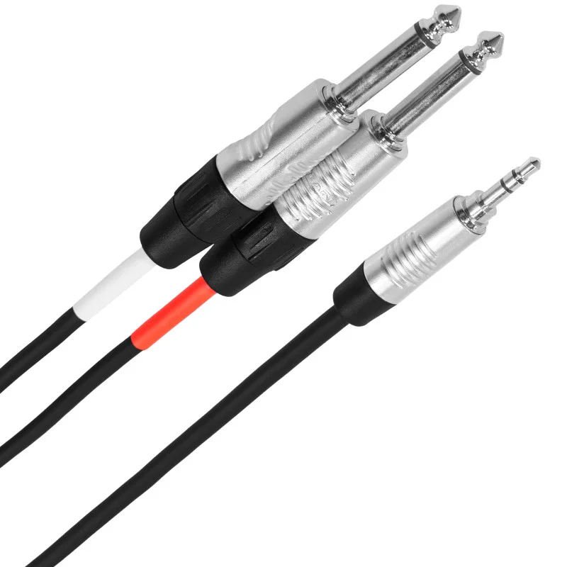 Prix Cassé Câble Mini-Jack/ 2xJack 6.35 1M Touring Plugger