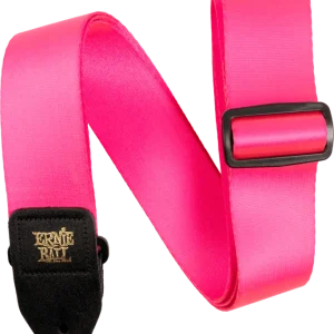 SANGLE PREMIUM ROSE FLUO Ernie Ball Commander Maintenant