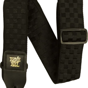 Prix Cassé SANGLE JACQUARD BLACK CHECKERS Ernie Ball