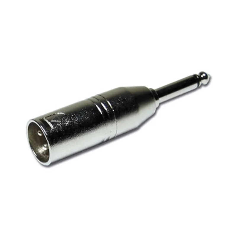 Dernière Chance ADAPTATEUR XLR MALE JACK MALE MONO METAL Audiophony