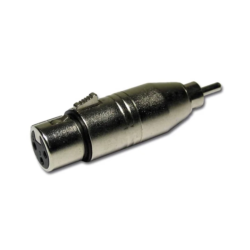 ADAPTATEUR XLR FEMELLE RCA MALE METAL Audiophony Usine Directe