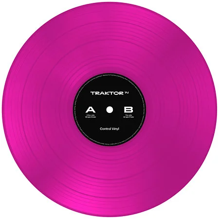 Traktor Control Vinyl Neon Pink Transparent Native Instruments Populaire