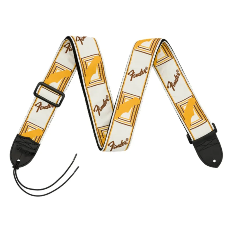 Satisfait Ou Remboursé SANGLE MONOGRAMMED WHITE/BROWN/YELLOW Fender