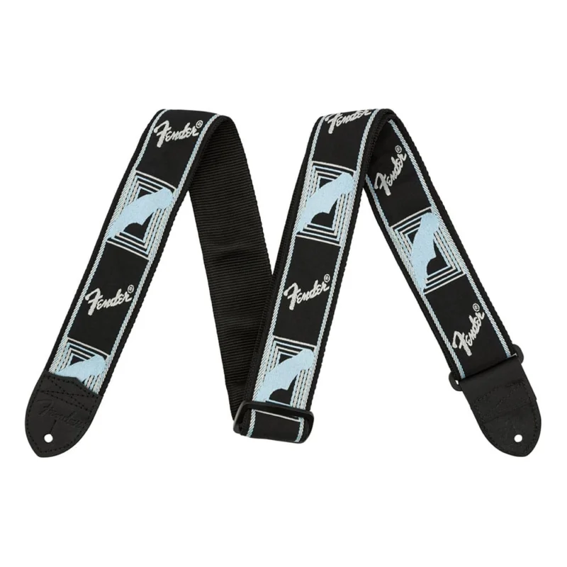 SANGLE MONOGRAMMED BLACK/GREY/BLUE Fender Promotion Saisonnière