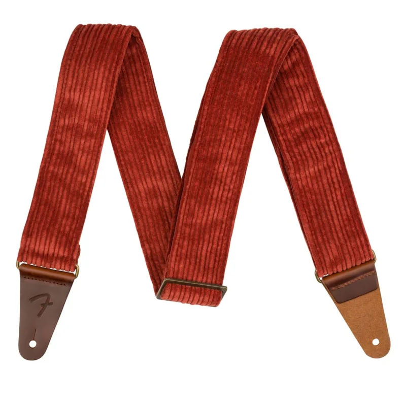 SANGLE CORDUROY VELOURS ANTIQUE CHERRY Fender Commander Vite
