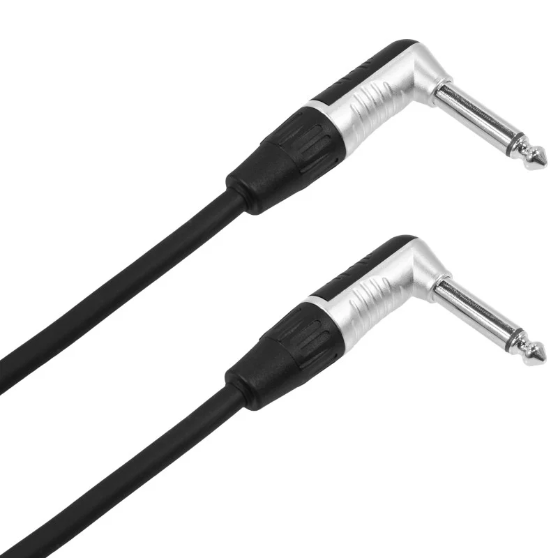 Câble Jack 6.35 Coudé / Jack 6.35 Coudé 6m Touring Plugger Nouveauté