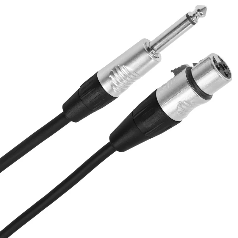 Câble Xlr femelle Jack 6.35 mono 3m Touring Plugger Usine Directe
