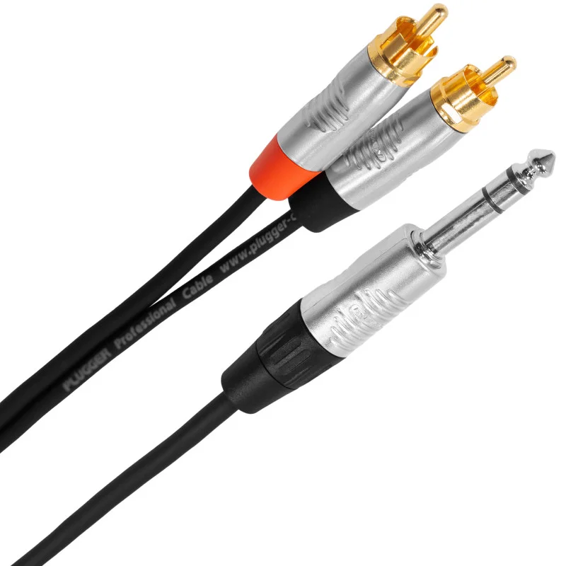 Prix Bas Câble Jack Stéréo / 2 Rca 3M Touring Plugger