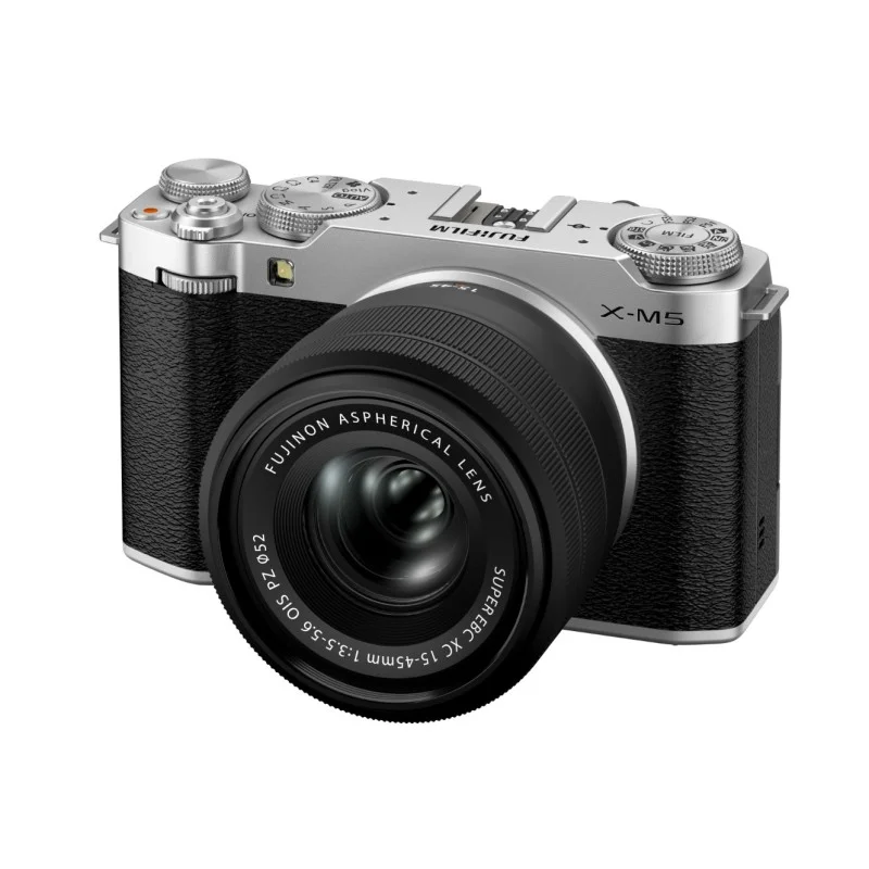 Vente Directe FUJIFILM X-M5 SILVER + 15-45 F/3.5-5.6 OIS PZ