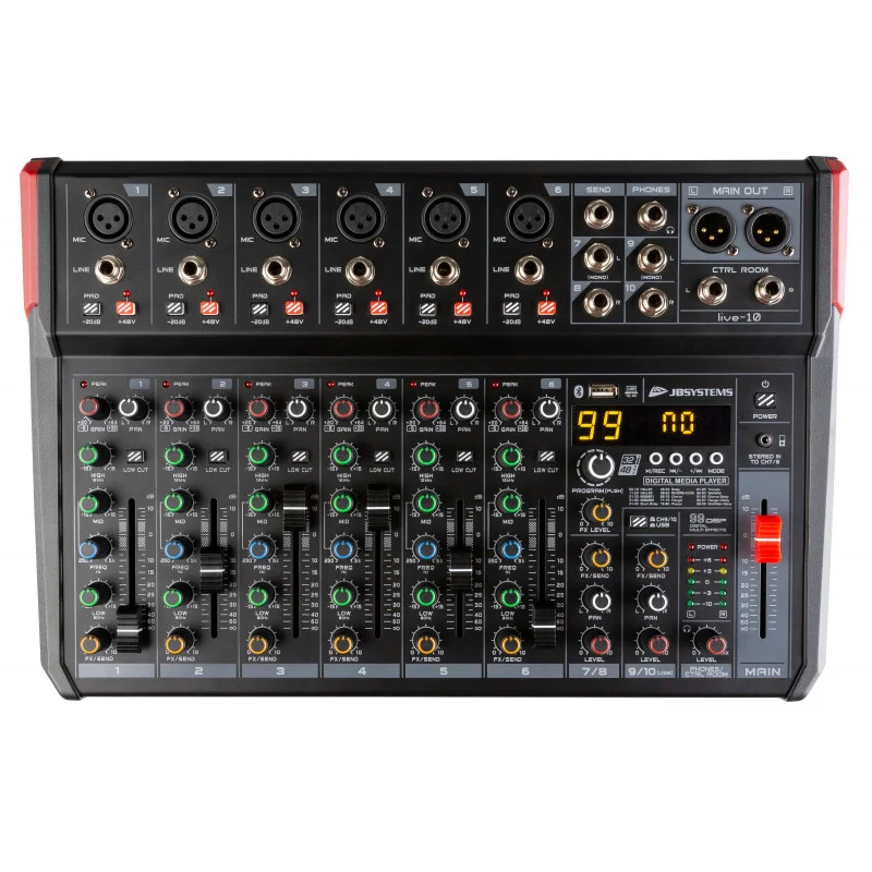 LIVE 10 - Table de Mixage 10 Entrées Achetez Aujourd'hui