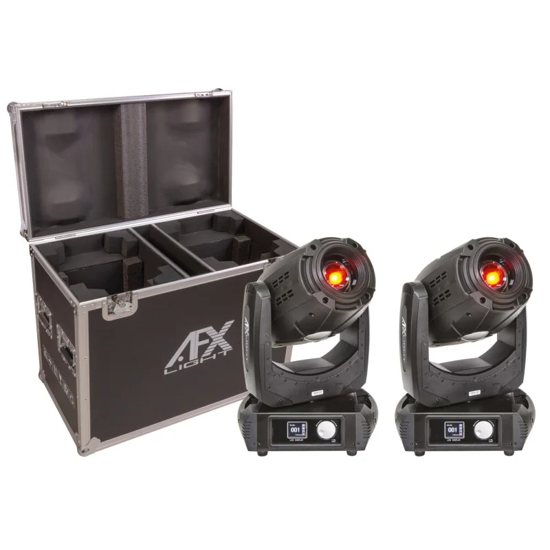 Retour Gratuit HOTBEAM 3R PACK - 2 Lyres 3-en-1 et Flight Case