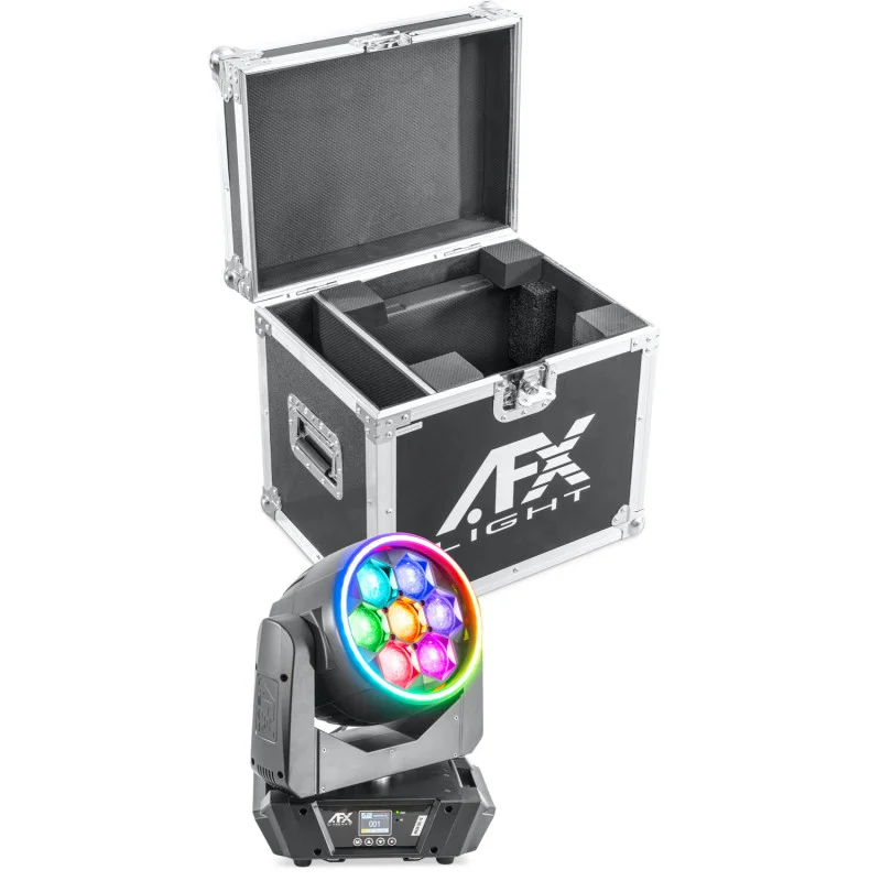 WASH760 FC - Lyre Wash Zoom effet anneaux et Flight-Case Acheter En Ligne