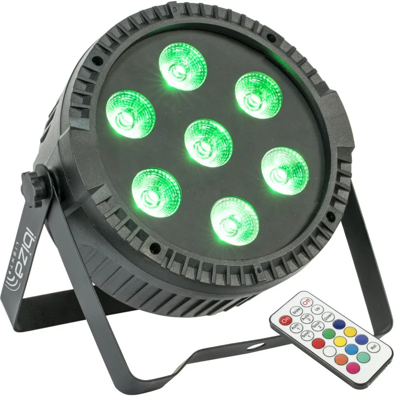 Projecteur Par Extra-Plat - 7 Led Rgbw 6W Promotion