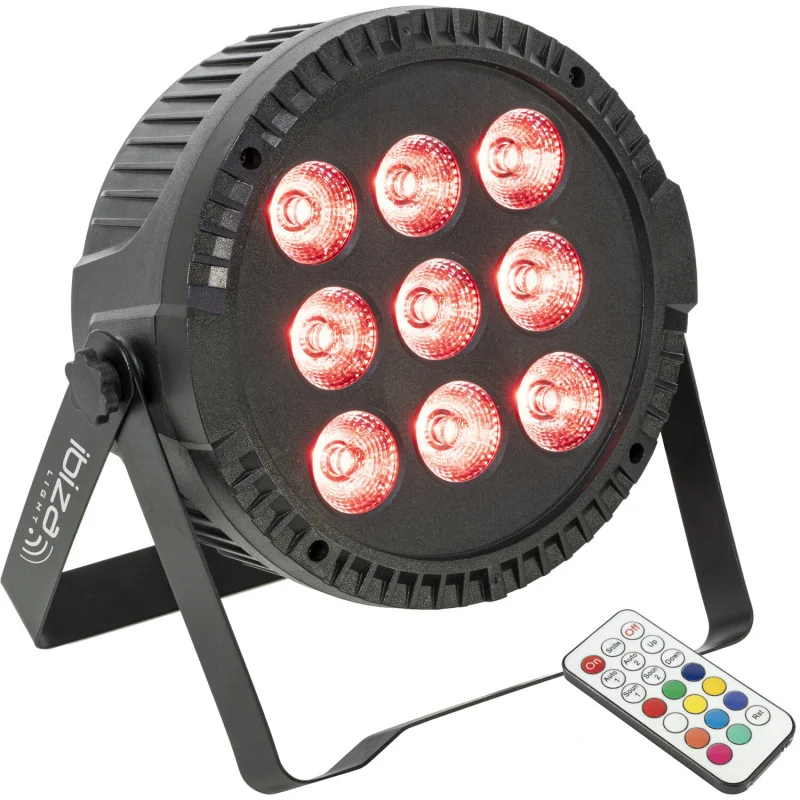 Soldes Projecteur Par Extra-Plat - 9 Led Rgbw 6W