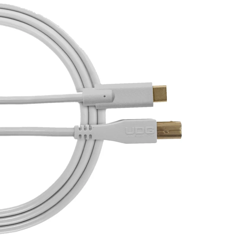 Promotion Saisonnière Câble UDG USB 2.0 C-B Blanc Droit 1.5m