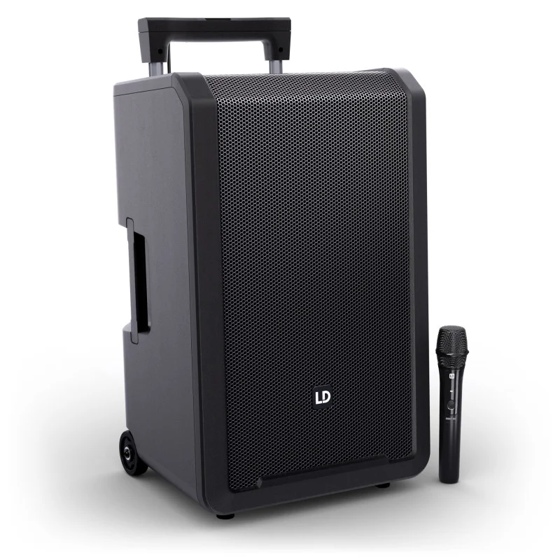 ANNY®12 HHD B5 - Enceinte de sonorisation sur batterie table de mixage et 1 micro main Hf Produit De Marque