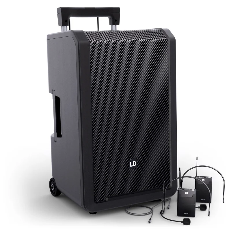 Pas Cher ANNY®12 BPH2 B5 - Enceinte portable avec table de mixage et 2 micros-casques
