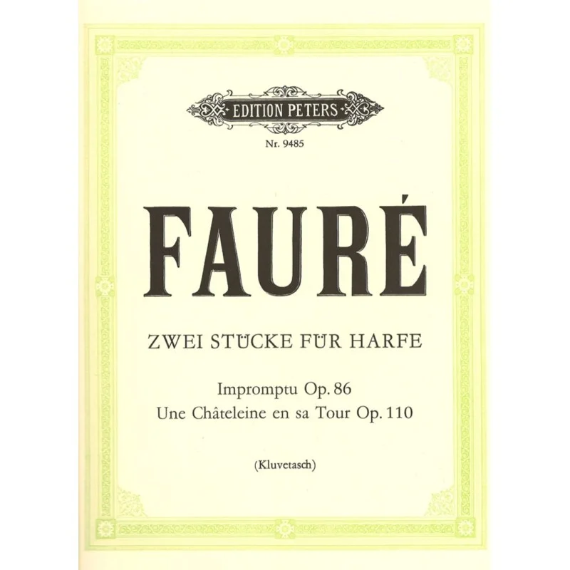 Fauré, Deux Pièces pour Harpe Prix Promo