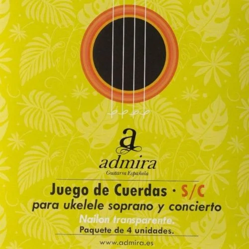 Jeu de cordes Admira Ukulélé Concert et Soprano Populaire