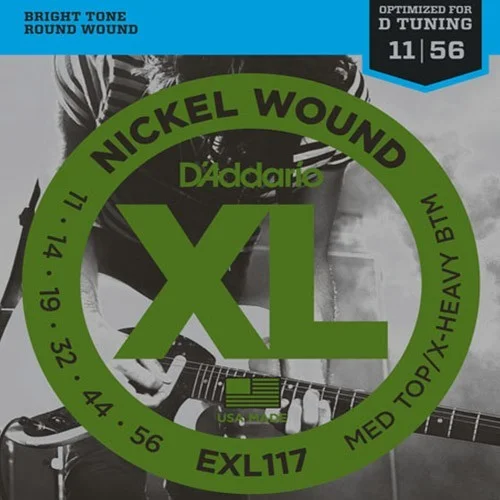 Bon Plan D‘Addario EXL117 Tension Medium top / Extra-Heavy Bottom