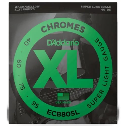 D‘Addario ECB80SL Super long scale Tension super light Prix Réduit