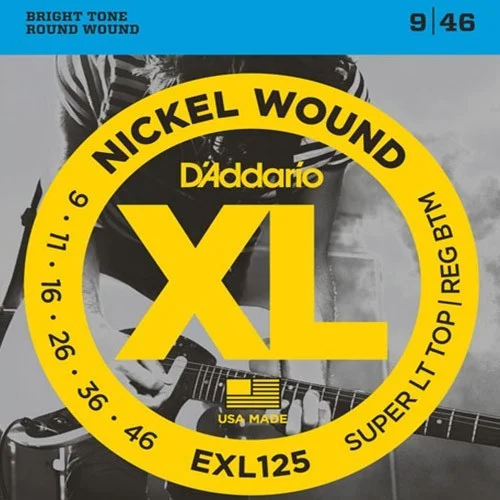Commande En Gros D‘Addario EXL125 Tension Super light top / Regular bottom