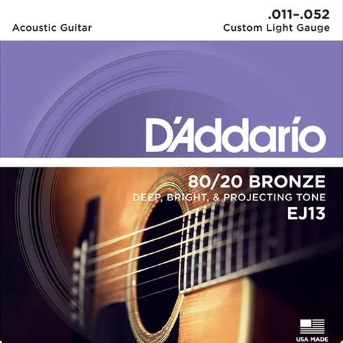 D‘Addario EJ13 tension custom light Expédition Rapide