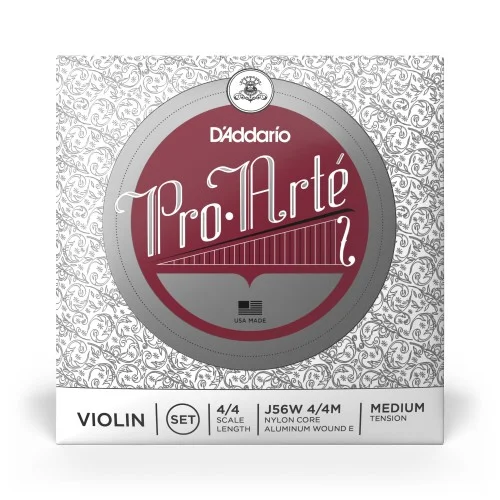 Prix Cassé Jeu D‘addario Pro-Arte avec Mi filée Violon 4/4 Medium