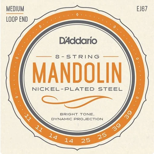 D’Addario EJ67 Mandoline Tension Medium Prix Choc