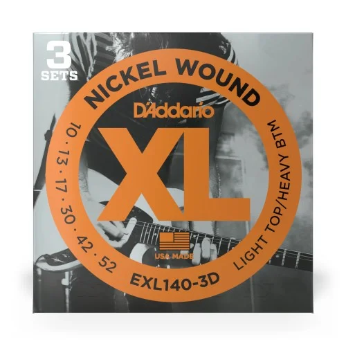 Commander Maintenant D‘Addario EXL140-3D Tension Light Top/Heavy Bottom – 3 Jeux