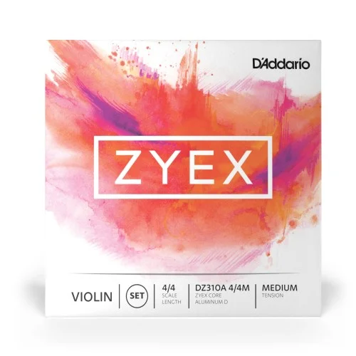 Jeu D‘addario Zyex Violon avec Ré Aluminium 4/4 Medium Seulement Aujourd'hui